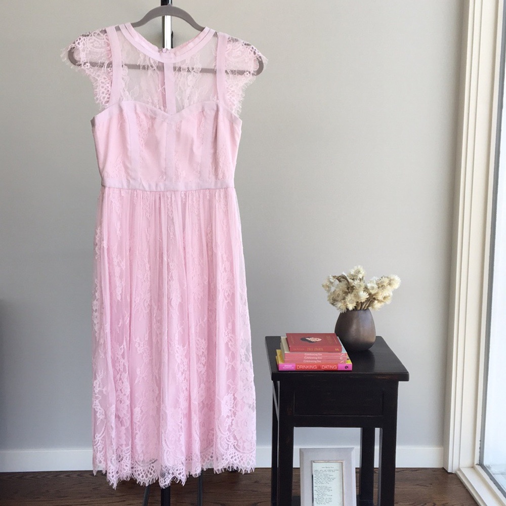 J Parker Soft Lilac Lace Dress